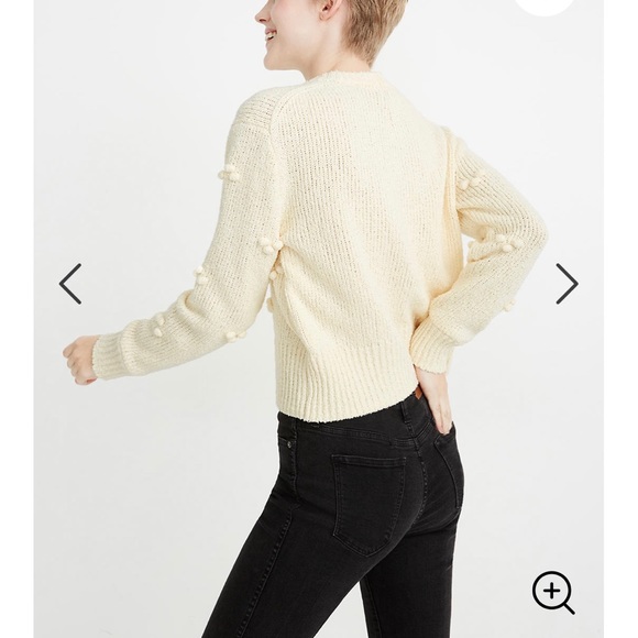 Madewell Dotted Bobble Pullover Sweater - Picture 2 of 8